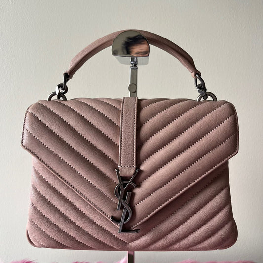 YSL College Pink Beige – 6.3"H x 9.4"L x 2.8"W