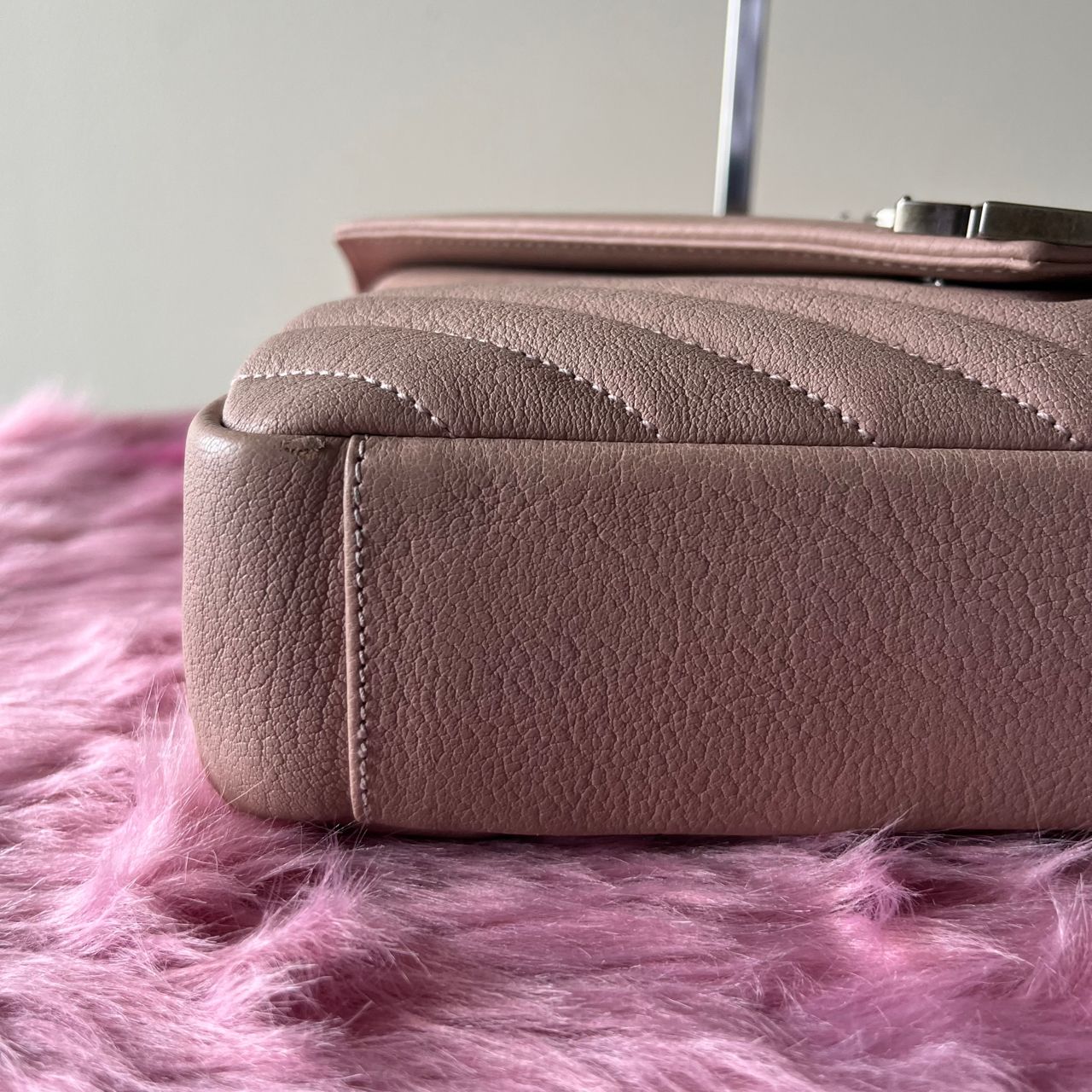YSL College Pink Beige – 6.3"H x 9.4"L x 2.8"W