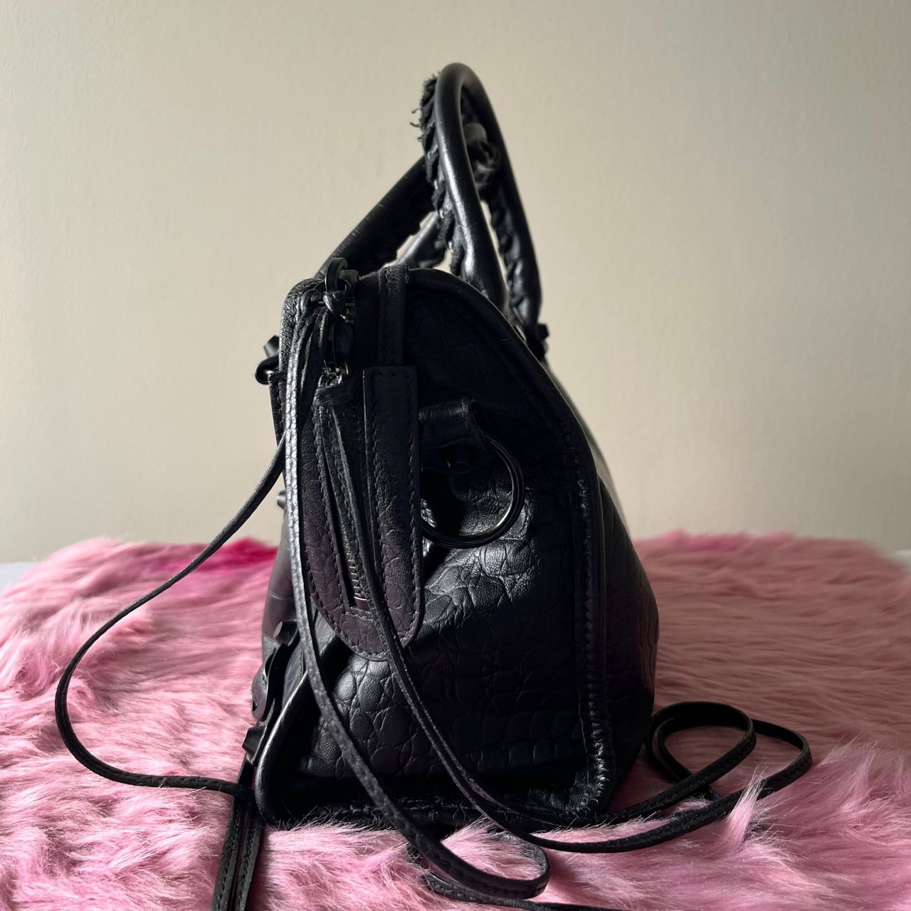 Balenciaga City Croc Matte Medium Black – 9.4"H x 15"L x 5.5"W