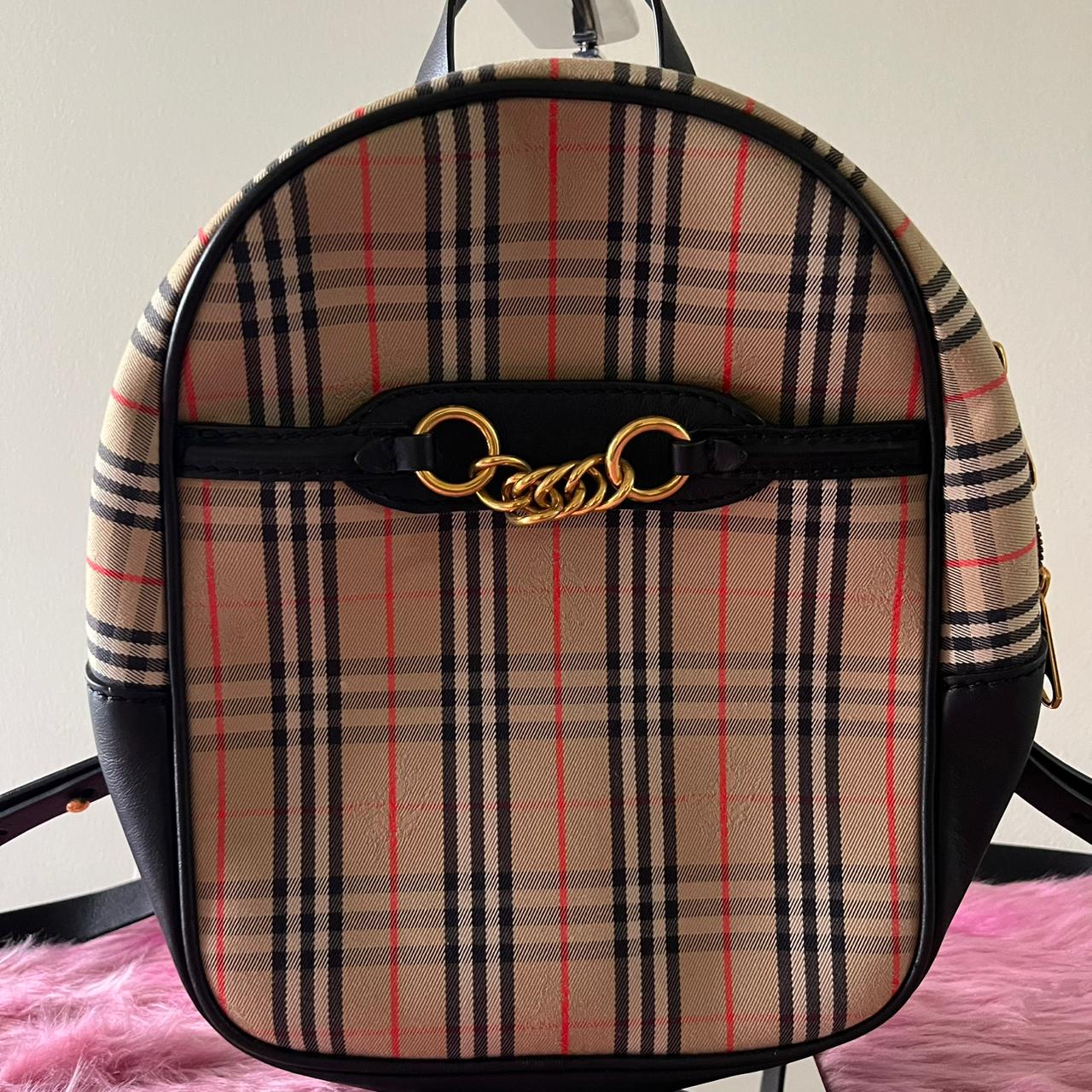 Burberry Small Backpack – 13"H x 9.5"L x 5.5"W