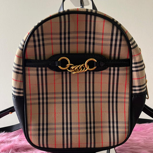 Burberry Small Backpack – 13"H x 9.5"L x 5.5"W
