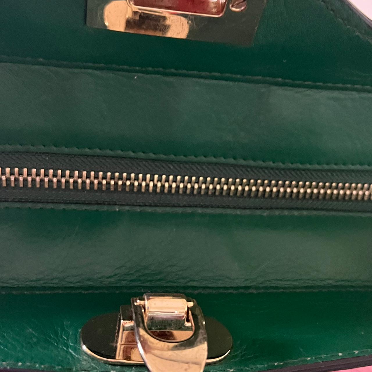 Valentino Garavani Rockstud Green – 6"H x 9"L x 2.5"W