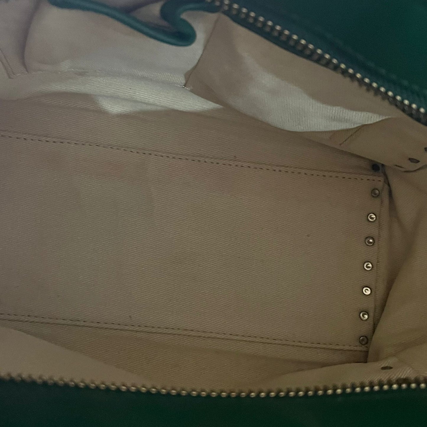 Valentino Garavani Rockstud Green – 6"H x 9"L x 2.5"W