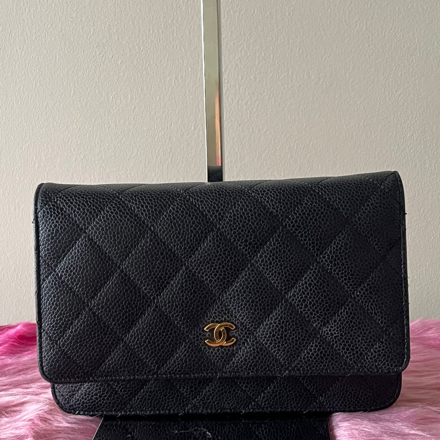 Chanel Wallet on Chain Black – 5"H x 7.5"L x 1.5"W