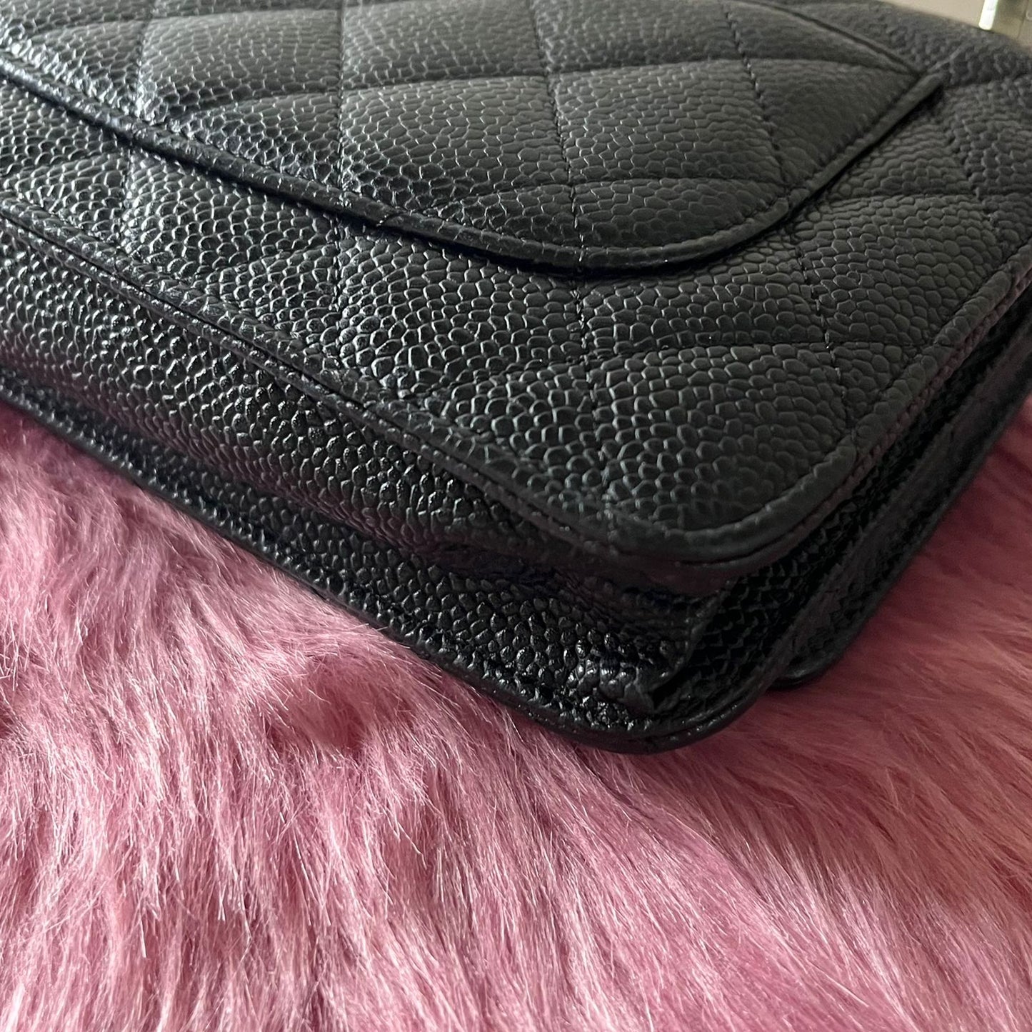 Chanel Wallet on Chain Black – 5"H x 7.5"L x 1.5"W
