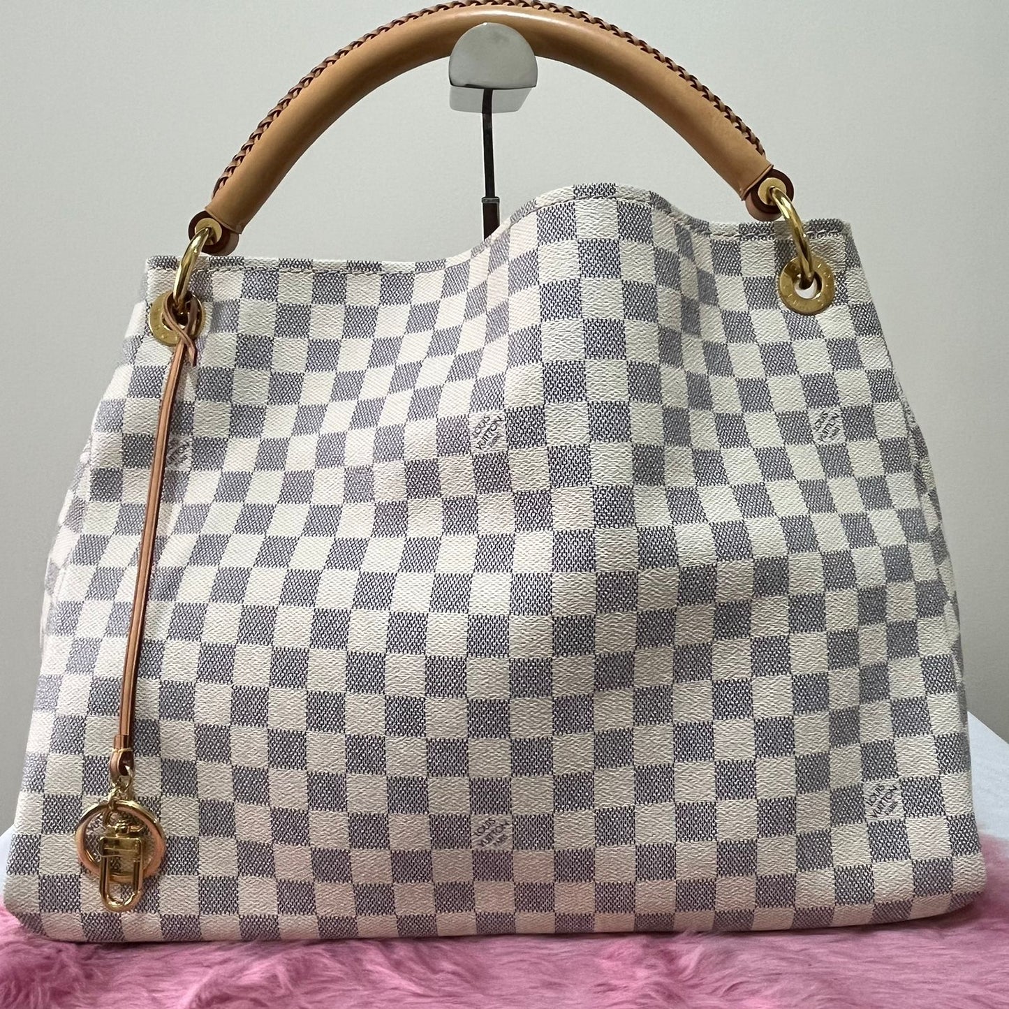 Louis Vuitton Artsy MM Damier Azur – 12.6"H x 16.3"L x 6.7"W