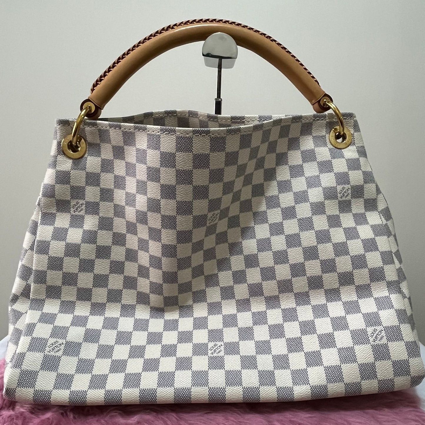 Louis Vuitton Artsy MM Damier Azur – 12.6"H x 16.3"L x 6.7"W