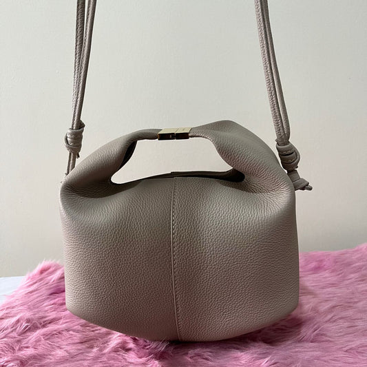 Polène Beri Taupe – 7.5"H x 9.4"L x 3.5"W