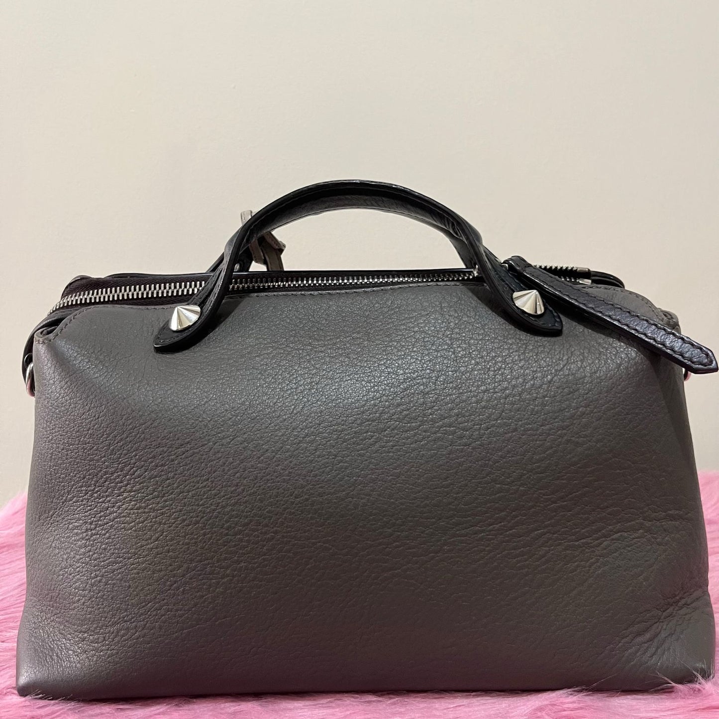 Fendi Boston By The Way Bag Gray – 8"H x 12"L x 6"W