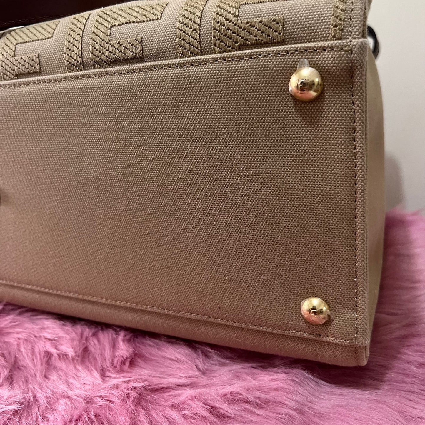 Fendi Peekaboo Tote Canvas – 10"H x 13"L x 5"W