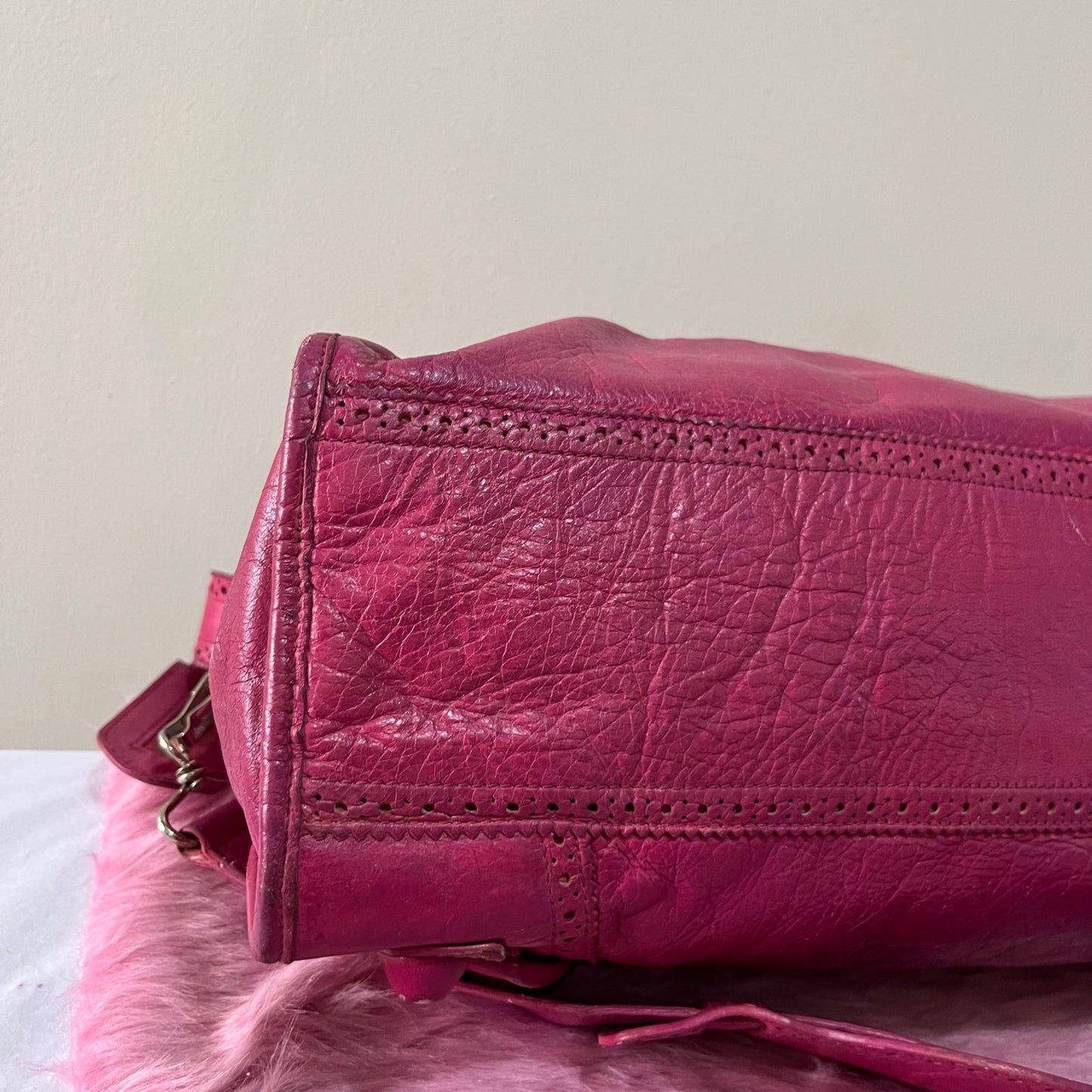 Balenciaga Motocross City Large Pink – 10"H x 15"L x 5.5"W
