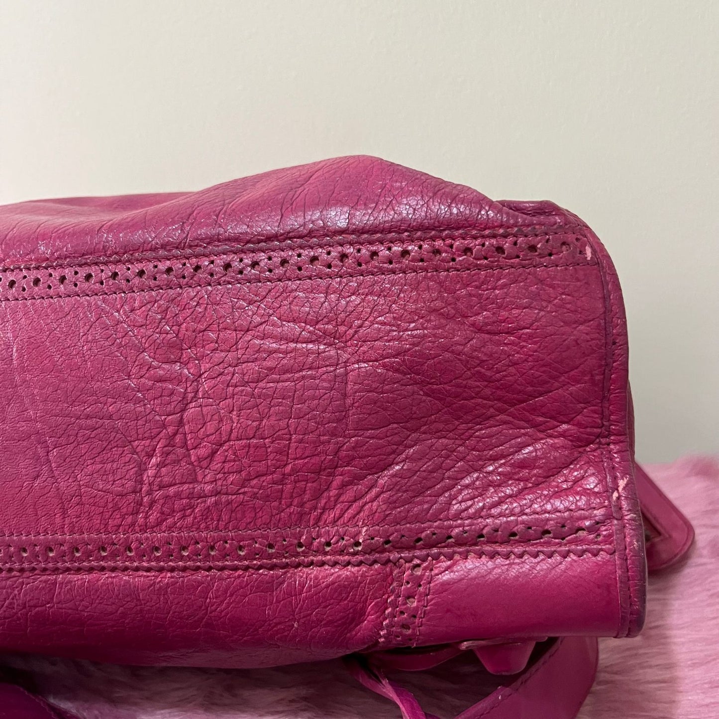 Balenciaga Motocross City Large Pink – 10"H x 15"L x 5.5"W