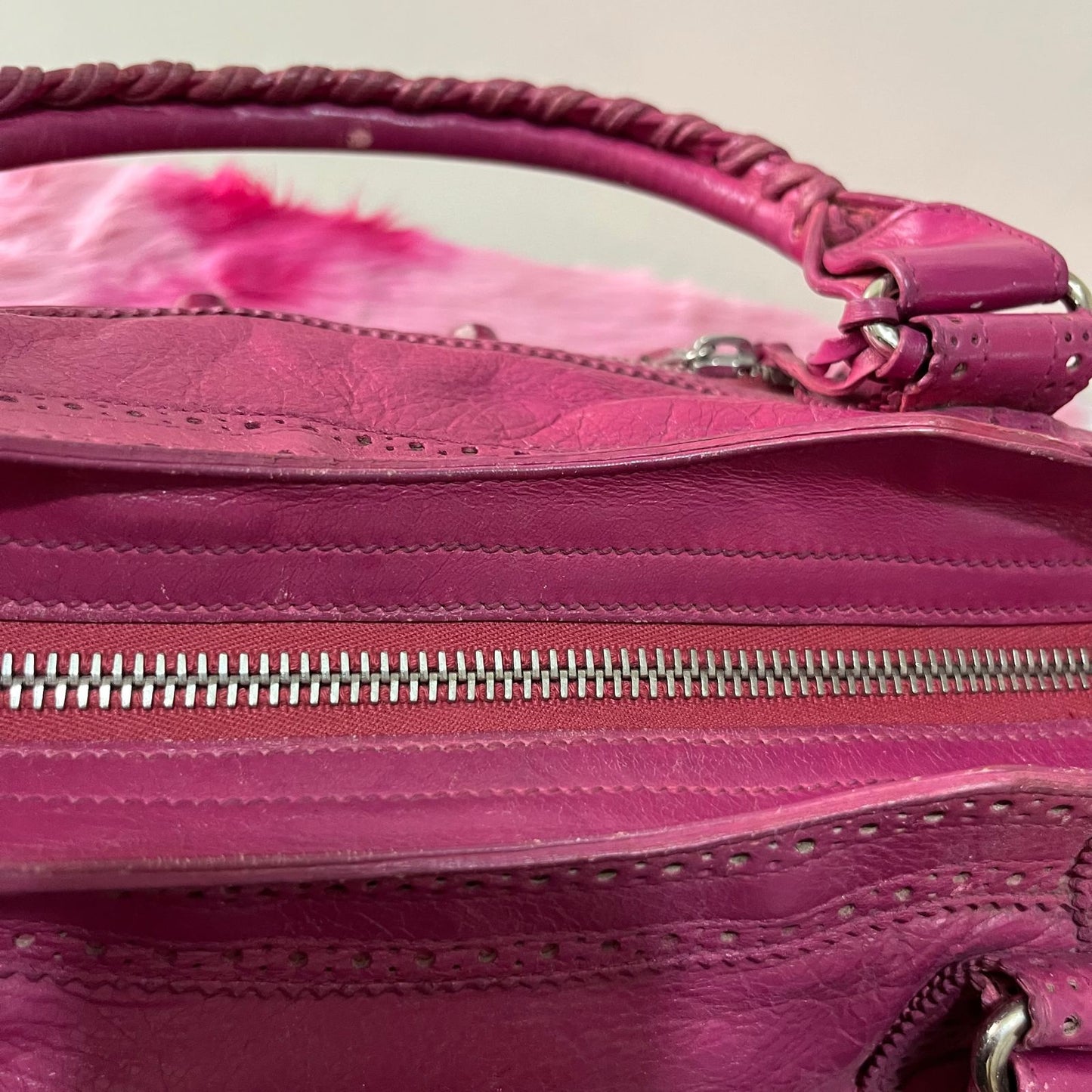 Balenciaga Motocross City Large Pink – 10"H x 15"L x 5.5"W