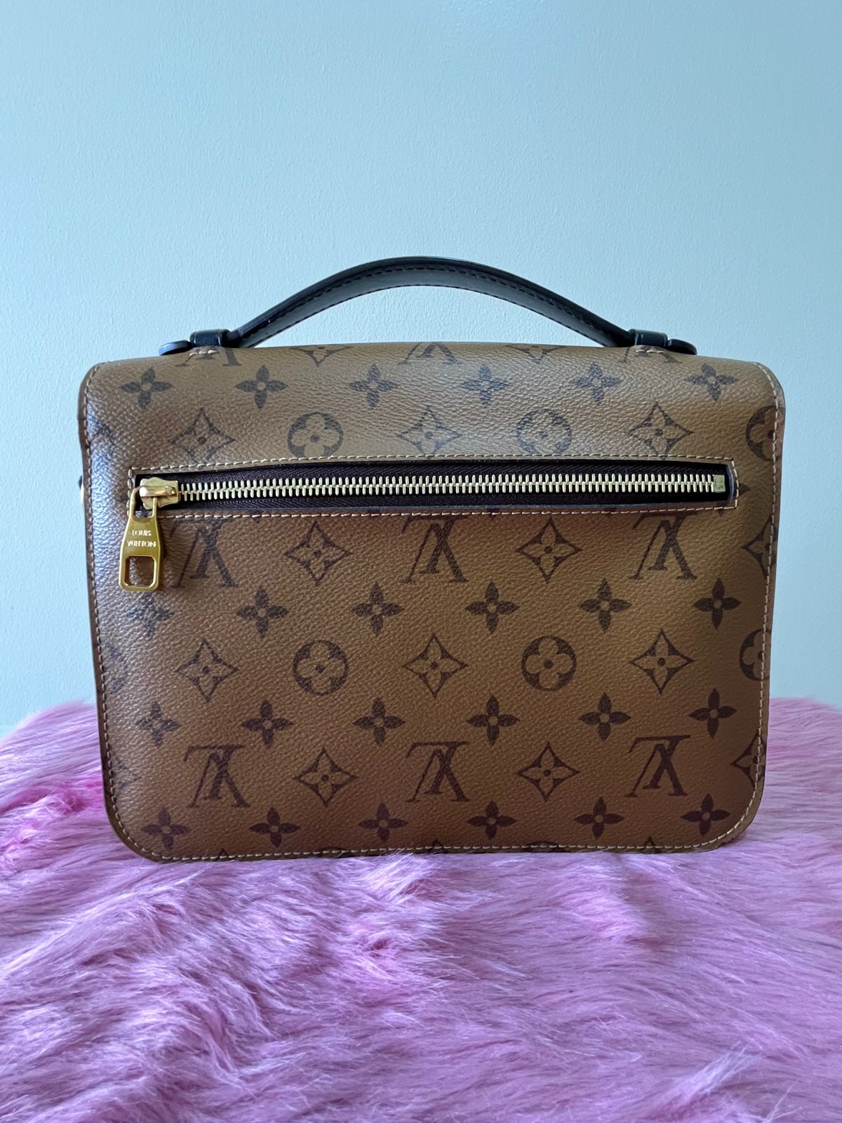 Louis Vuitton Pochette Metis Reverse Monogram Canvas – 7.5"H x 9.8"L x 2.8"W