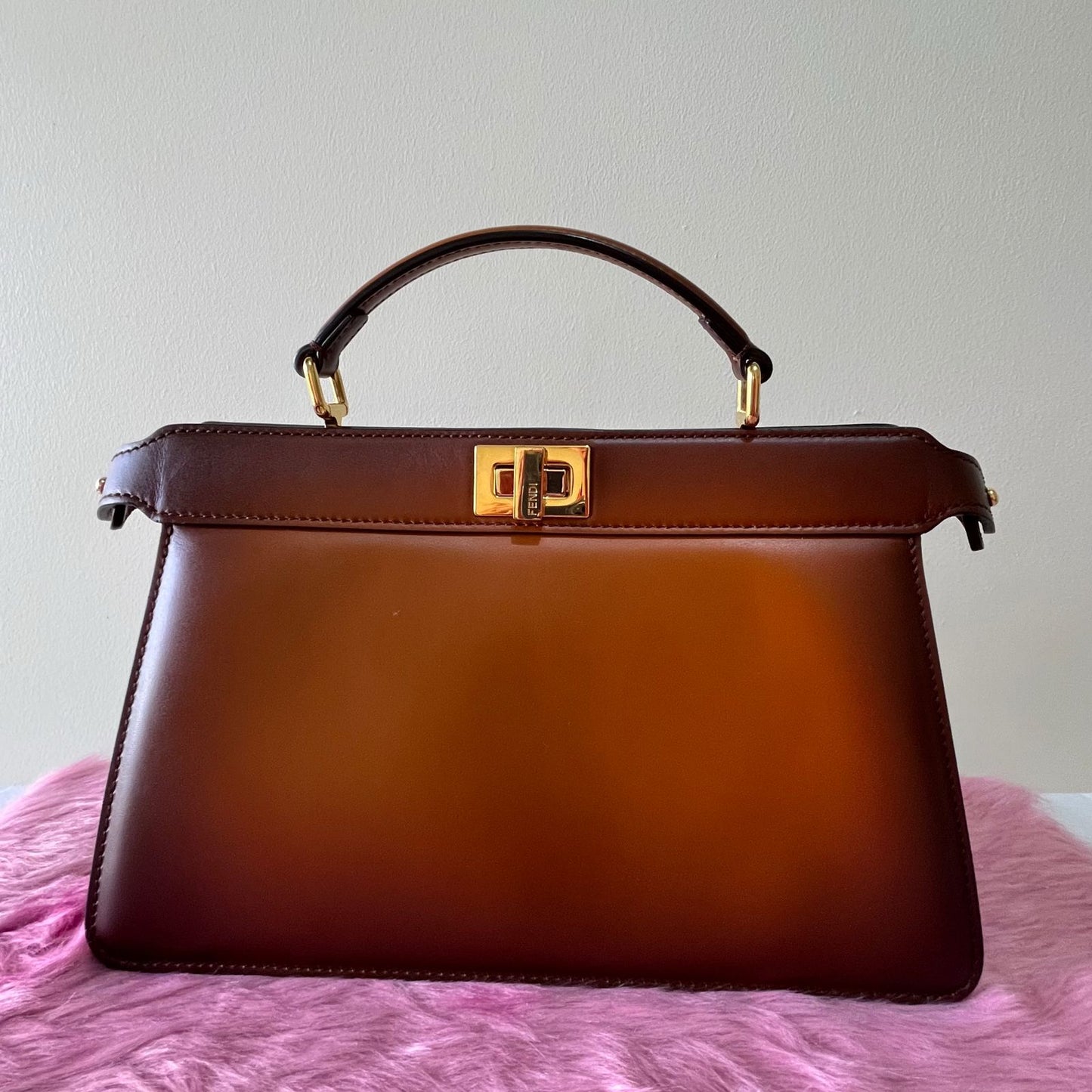 Fendi Peekaboo ISeeU East West – 6.5"H x 11.8"L x 4.3"W