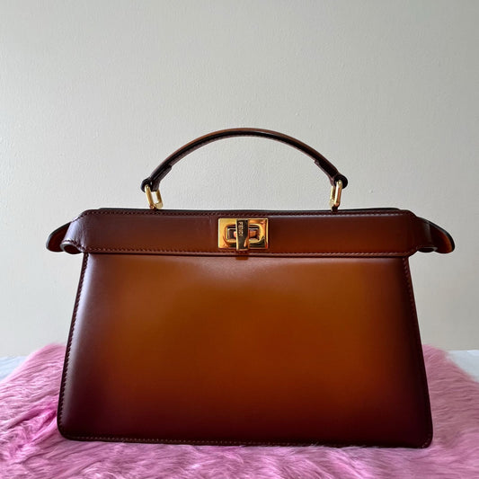 Fendi Peekaboo ISeeU East West – 6.5"H x 11.8"L x 4.3"W