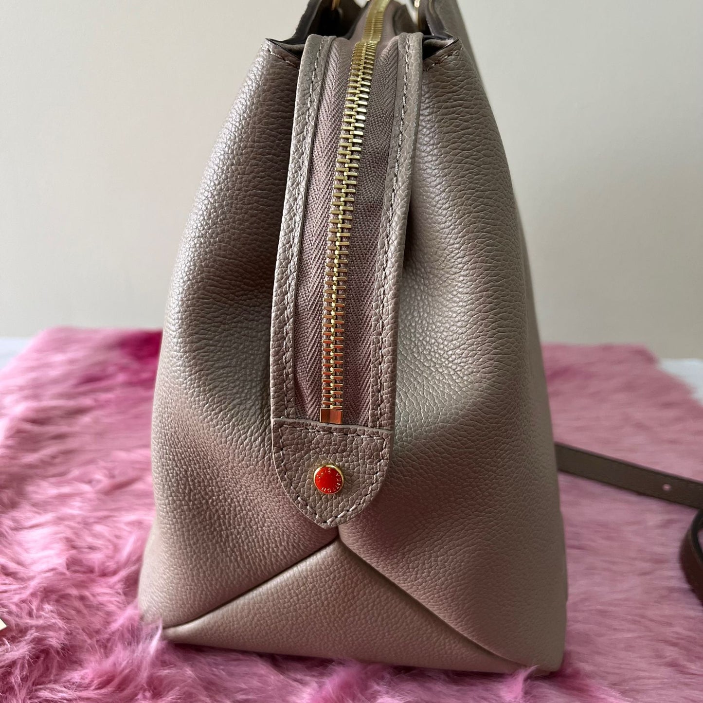 Louis Vuitton Grand Palais Monogram Empreinte Beige – 9.4"H x 13"L x 5.5"W