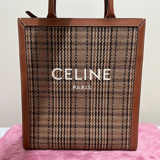 Celine Cabas Tote Brown – 13"H x 12"L x 5"W