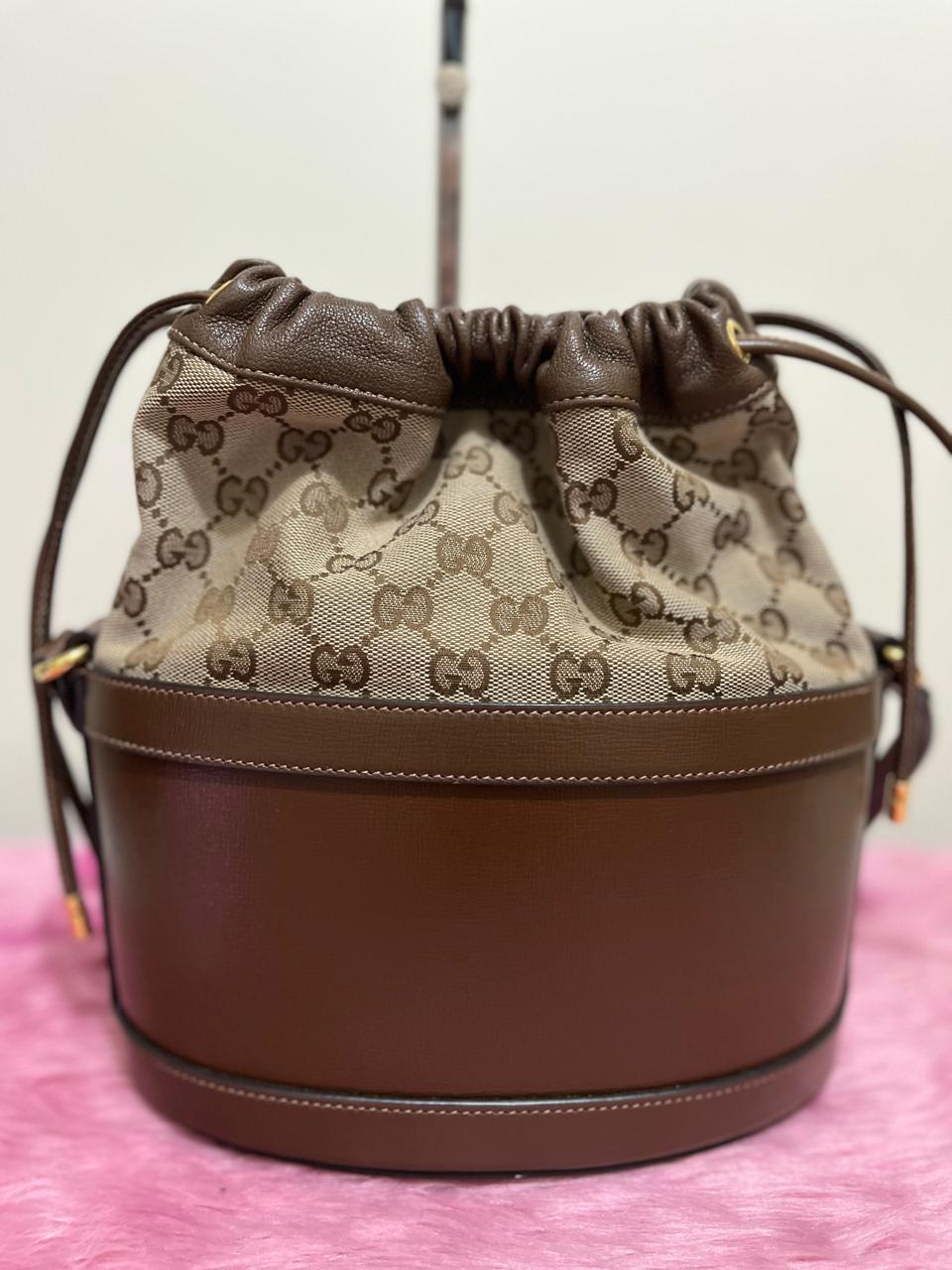 Gucci Horsebit 1955 Bucket Bag – 9.5"H x 7.5"L x 4.3"W