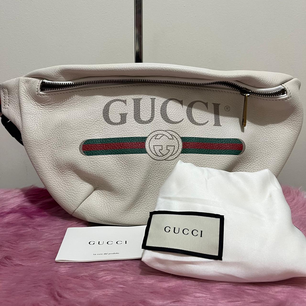 Gucci Belt Bag Beige – 5.5"H x 7.5"L x 2"W