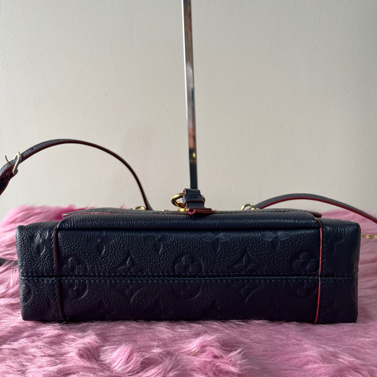 Louis Vuitton Blanche BB Monogram Empreinte Navy Blue – 6.3"H x 9.4"L x 3.5"W