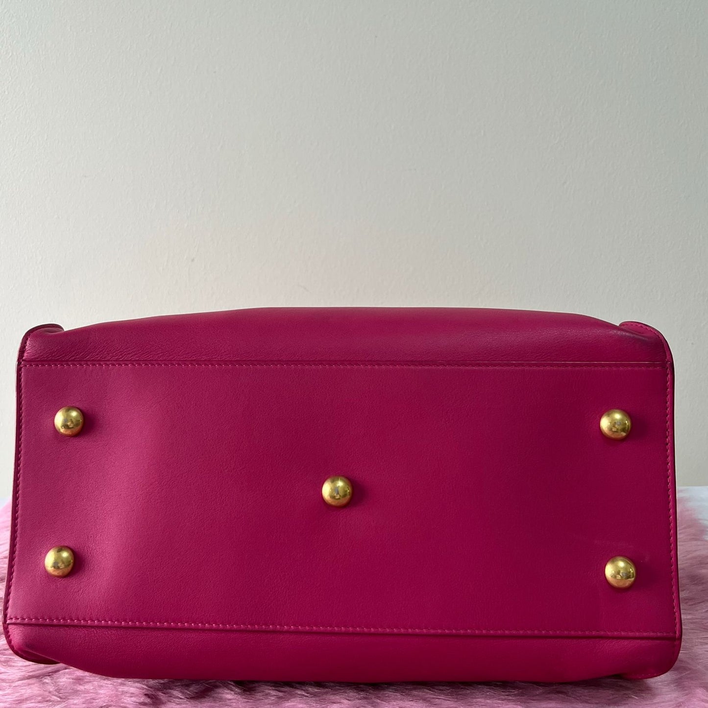 YSL Cabas Bag Hot Pink – 9"H x 13"L x 5"W