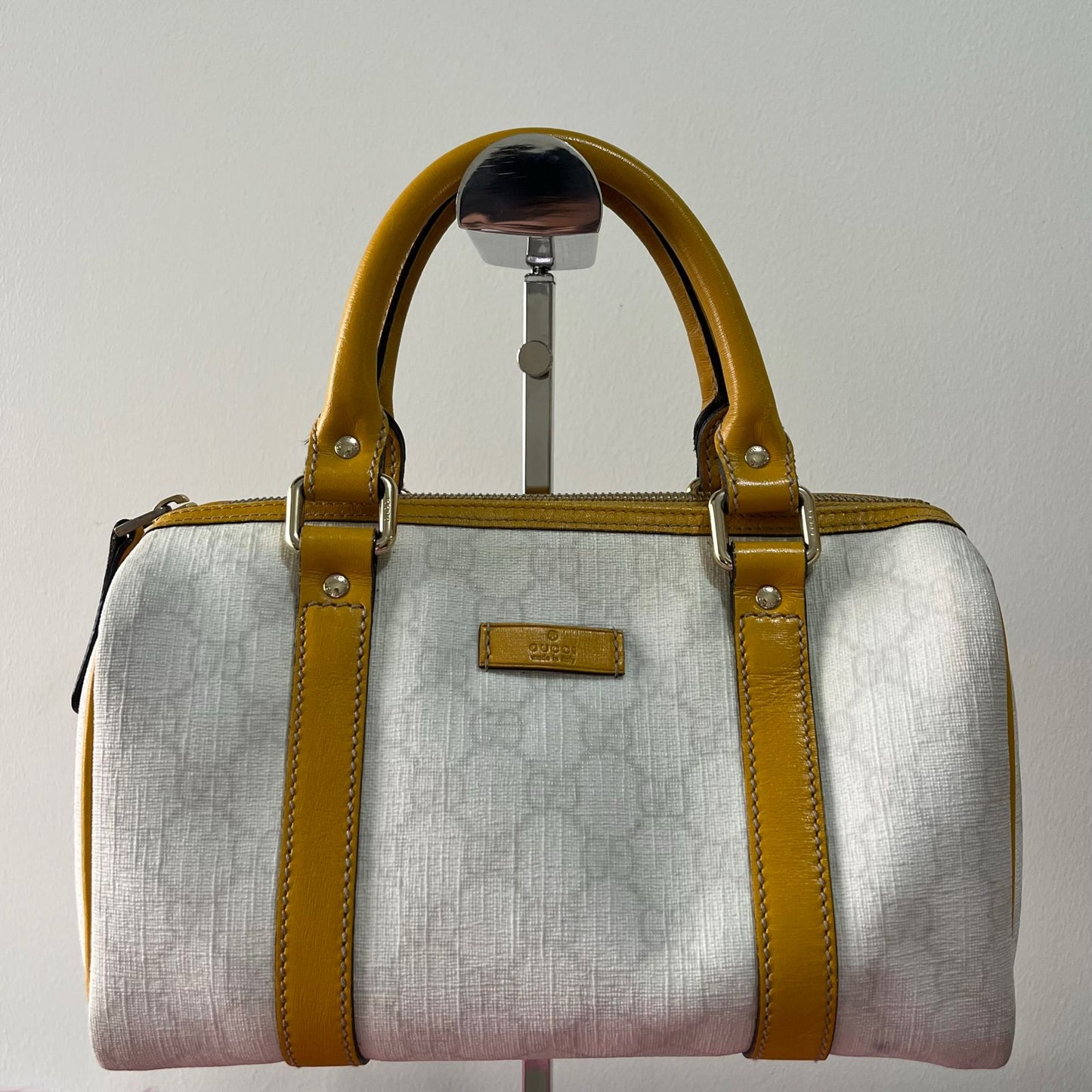 Gucci Small Boston Yellow – 6.5"H x 11"L x 5"W