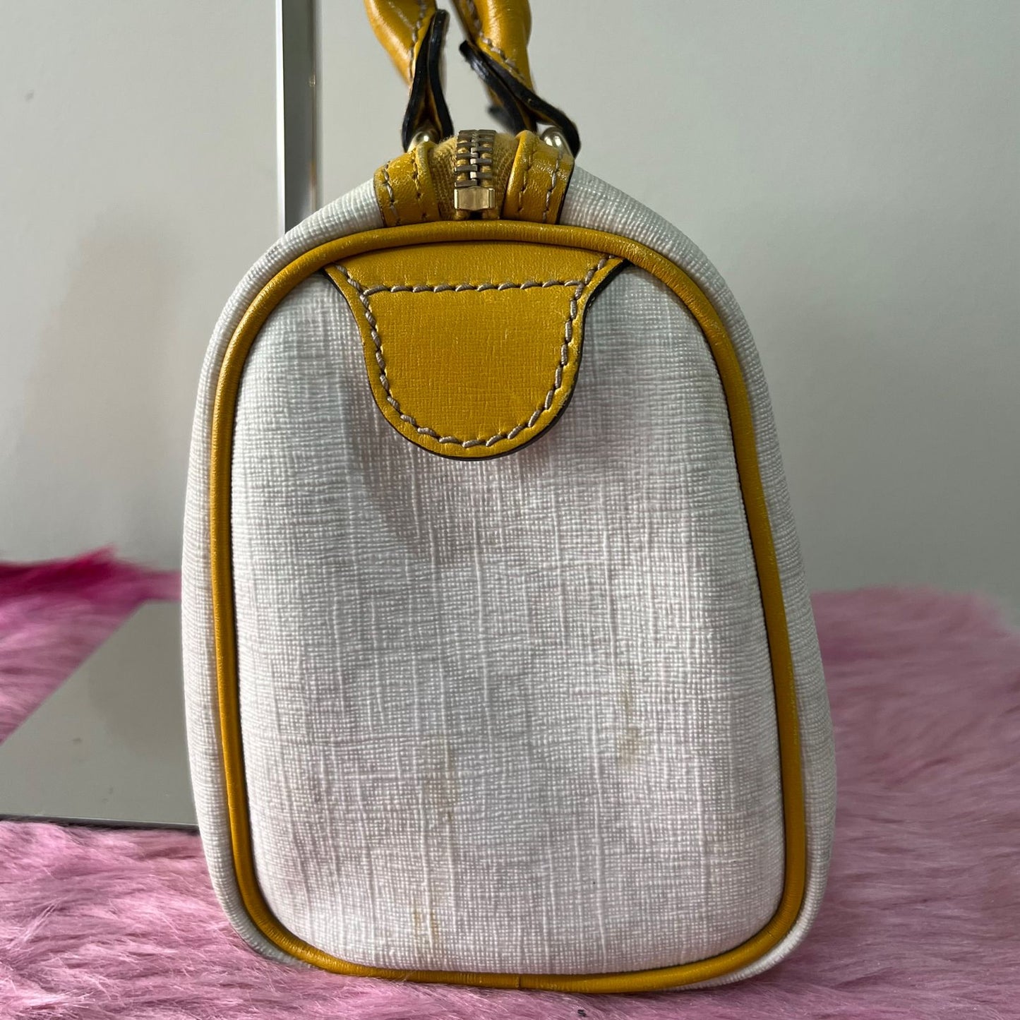 Gucci Small Boston Yellow – 6.5"H x 11"L x 5"W