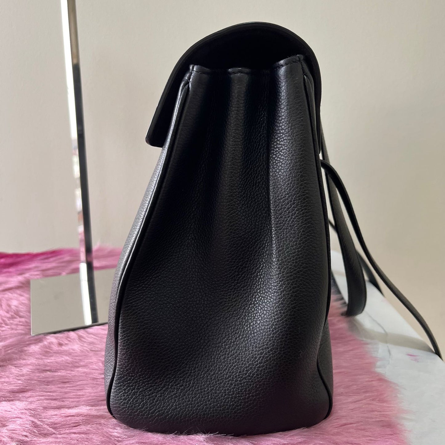 Celine Medium Soft 16 Black – 9"H x 12.5"L x 5"W