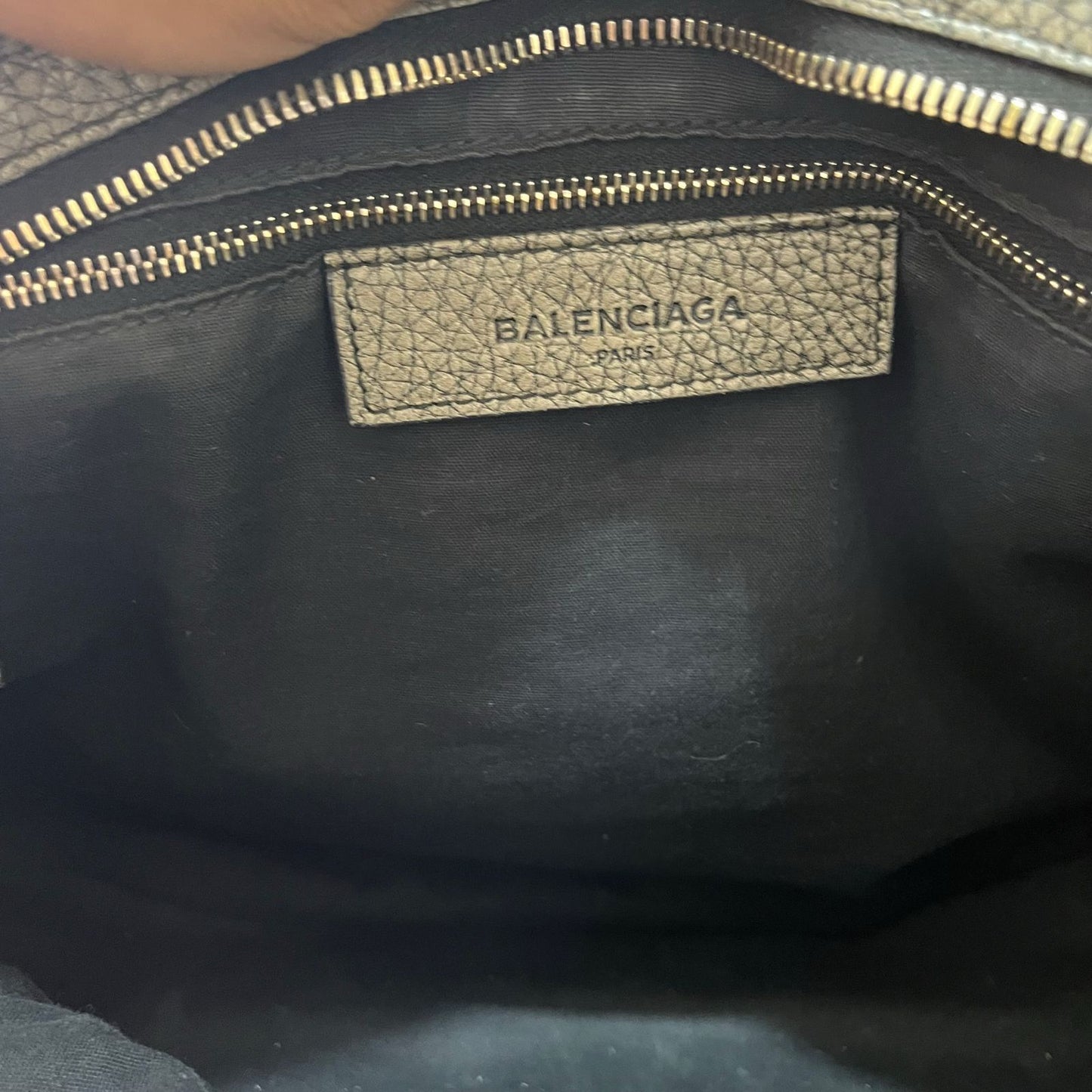Balenciaga City Medium Metallic Gray – 10"H x 15"L x 5.5"W