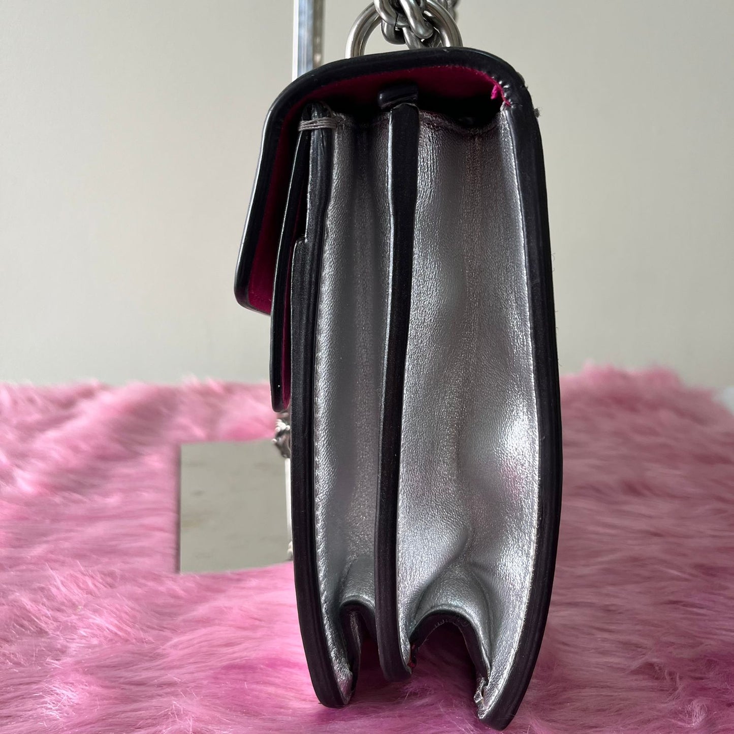 Gucci Dionysus Silver – 6"H x 10"L x 3"W