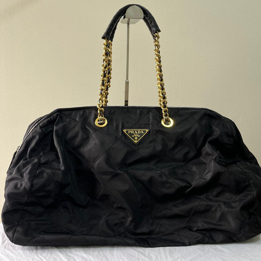 Prada Duffle Bag XL Black – 12"H x 20"L x 9"W