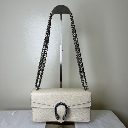 Gucci Dionysus Beige (Blue Hardware) – 8"H x 12"L x 4"W