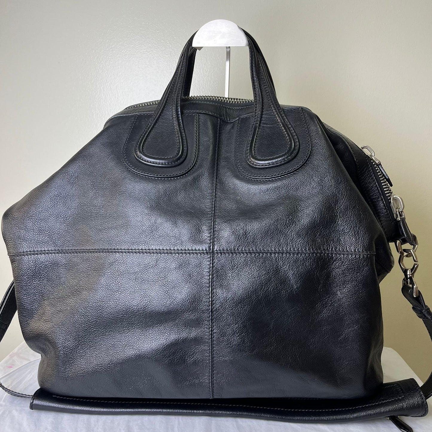 Givenchy Nightingale Medium Black – 9.5"H x 14.5"L x 5"W