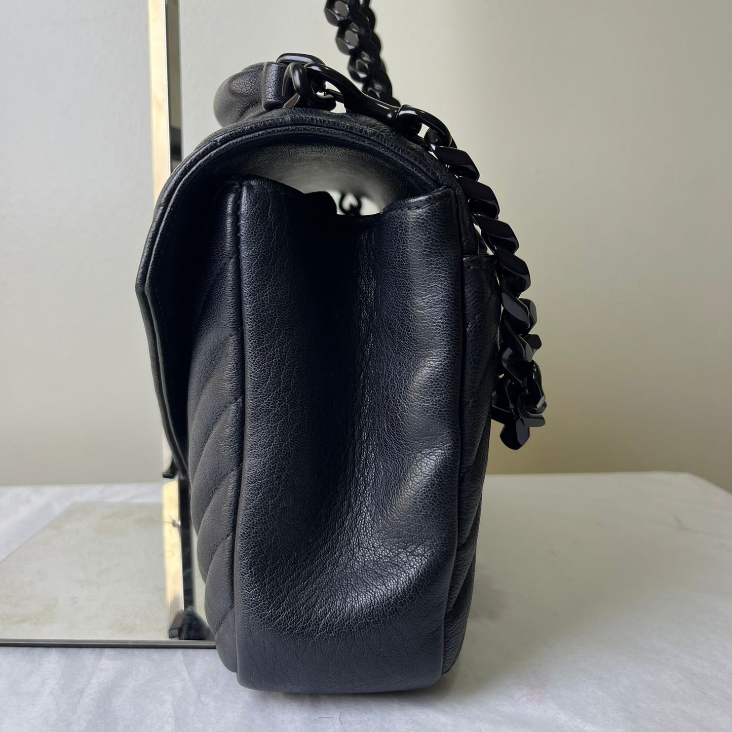 YSL College Black – 6.2"H x 9"L x 2.5"W