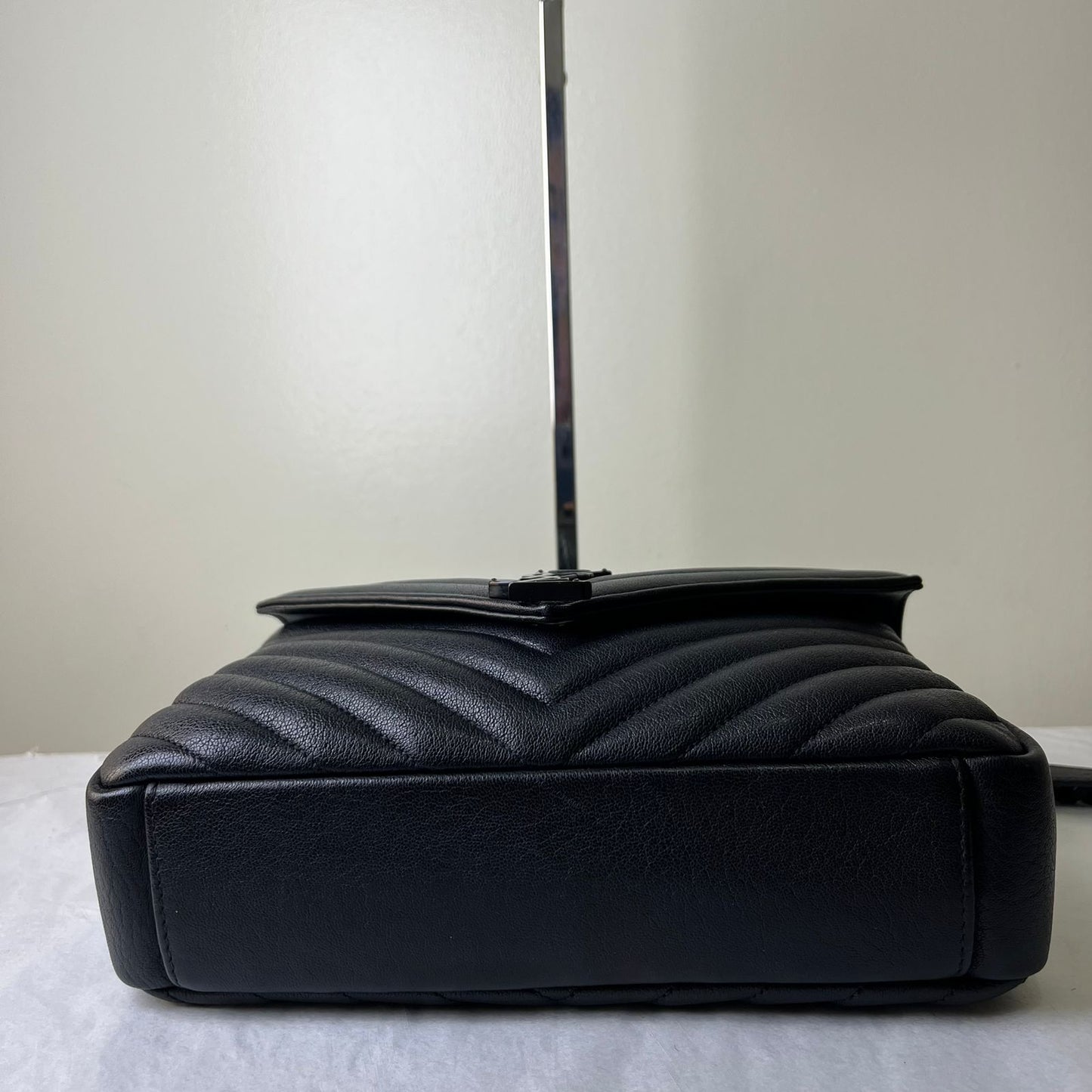 YSL College Black – 6.2"H x 9"L x 2.5"W
