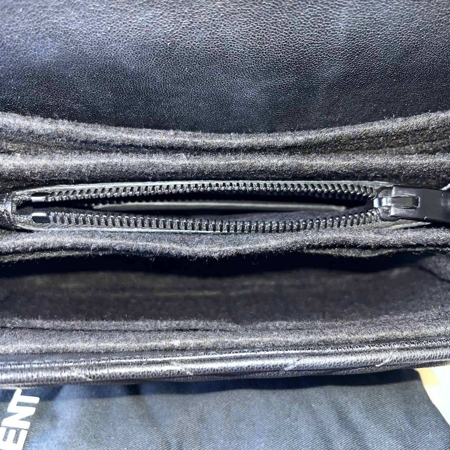 YSL College Black – 6.2"H x 9"L x 2.5"W