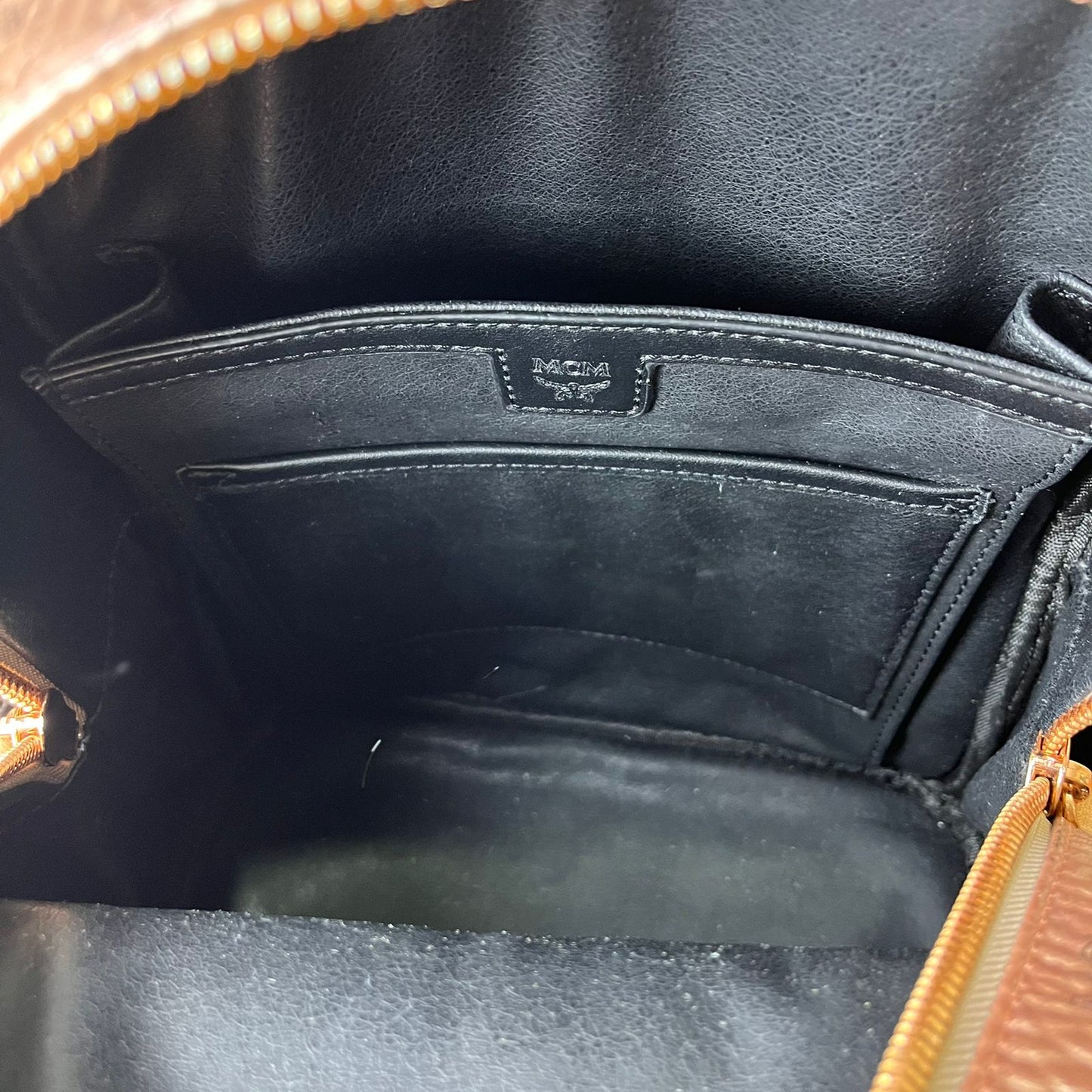 MCM Backpack Rose Gold – 16.5"H x 13"L x 6"W
