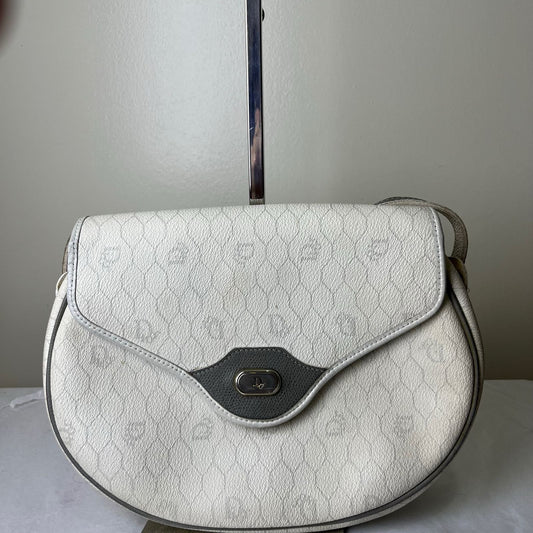 Dior Honeycomb Canvas Sling Off White – 6"H x 9.5"L x 2.5"W