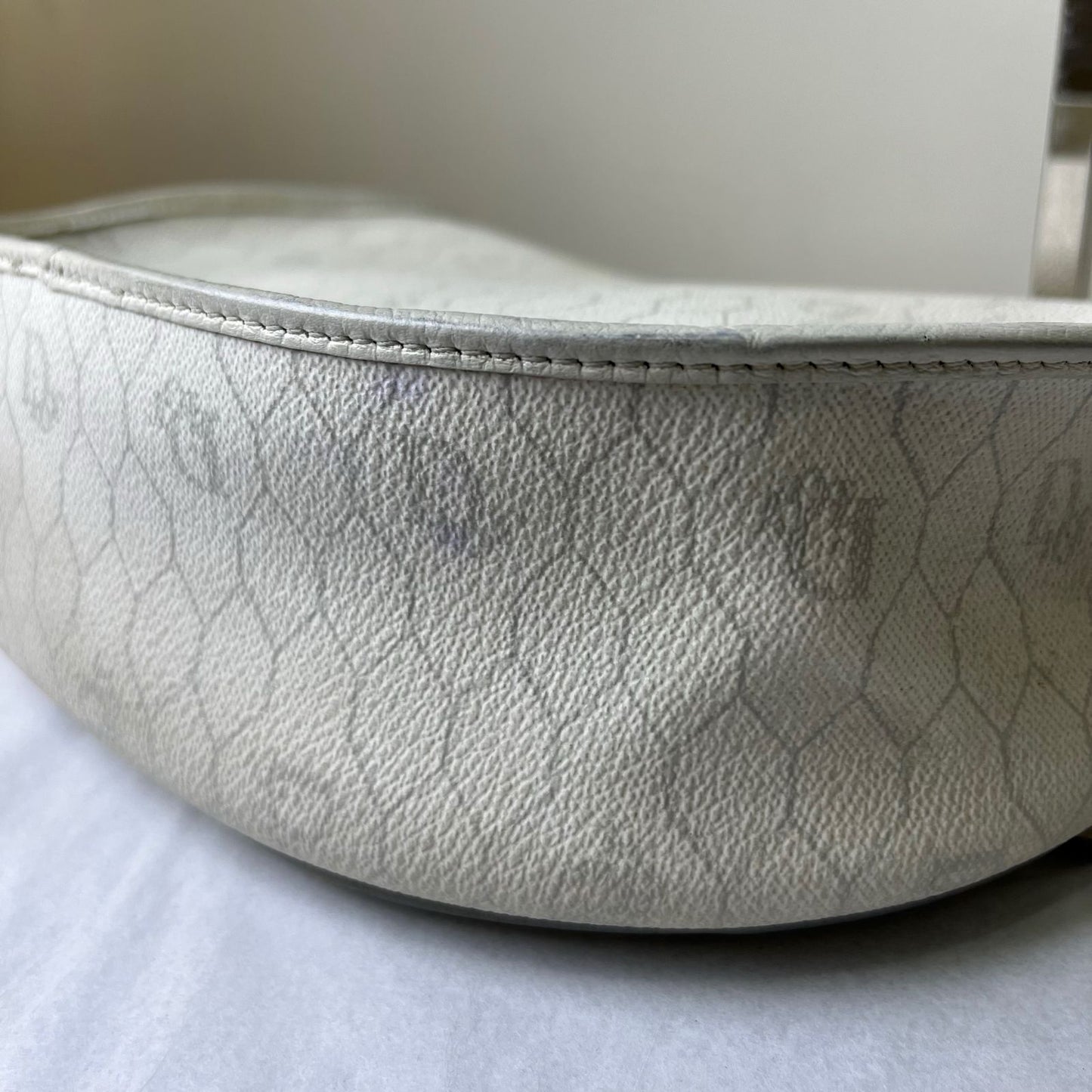Dior Honeycomb Canvas Sling Off White – 6"H x 9.5"L x 2.5"W