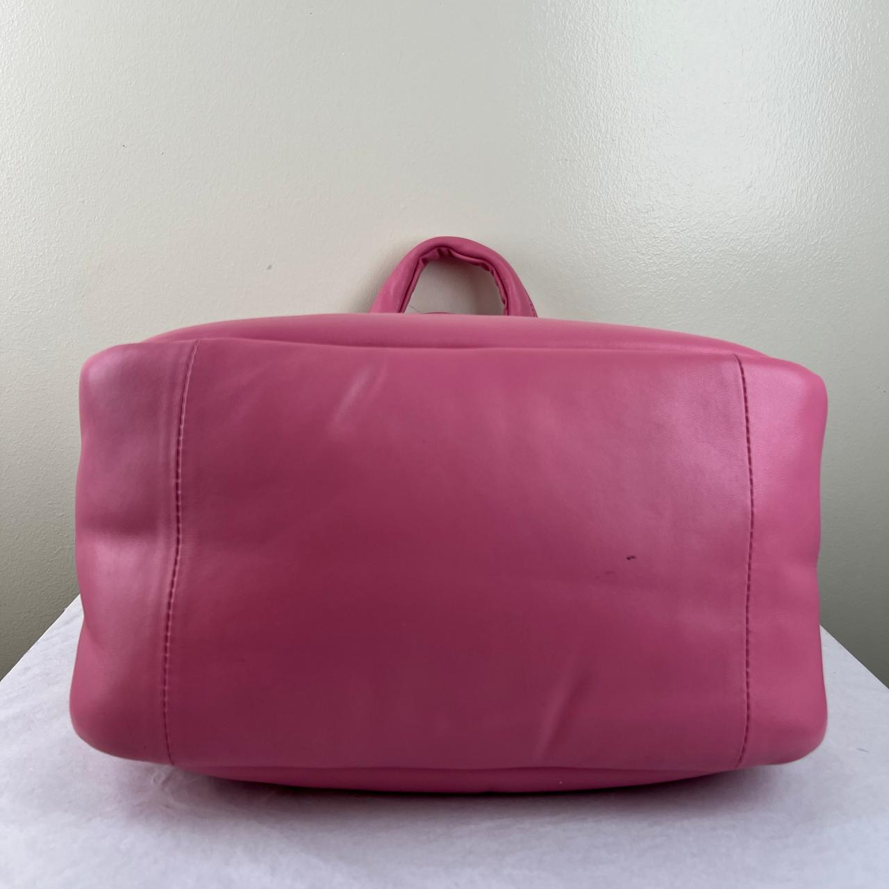 Prada Soft Padded Nappa Basket Pink – 6.5"H x 8.6"L x 3.7"W