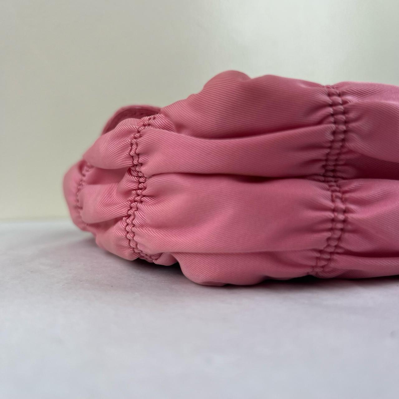 Prada Nappa Gaufre Chain Flap Pink – 5.5"H x 9.4"L x 2.8"W