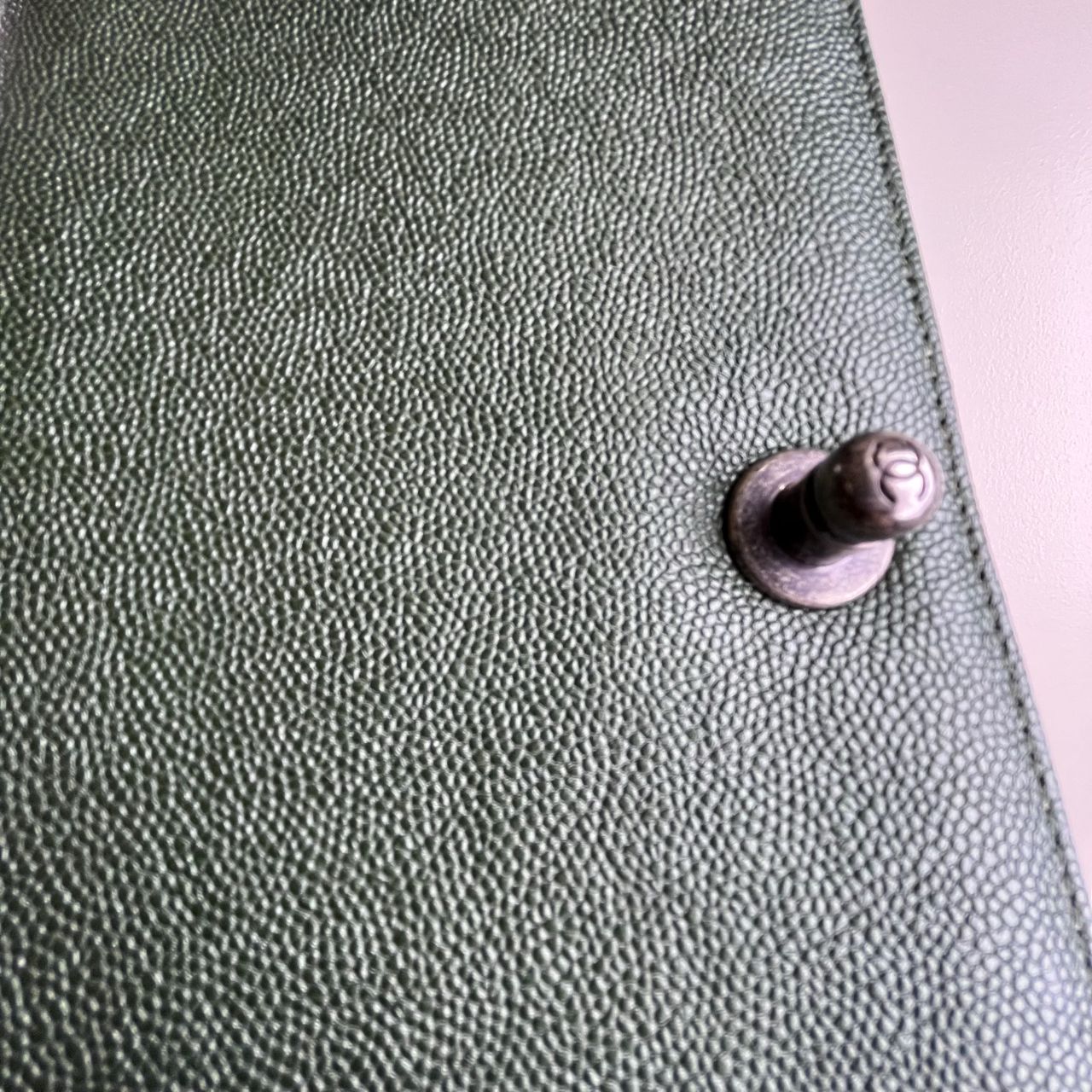 Chanel Le Boy Chevron Handbag, Green – H5.9" x L9.8" x W3.5"