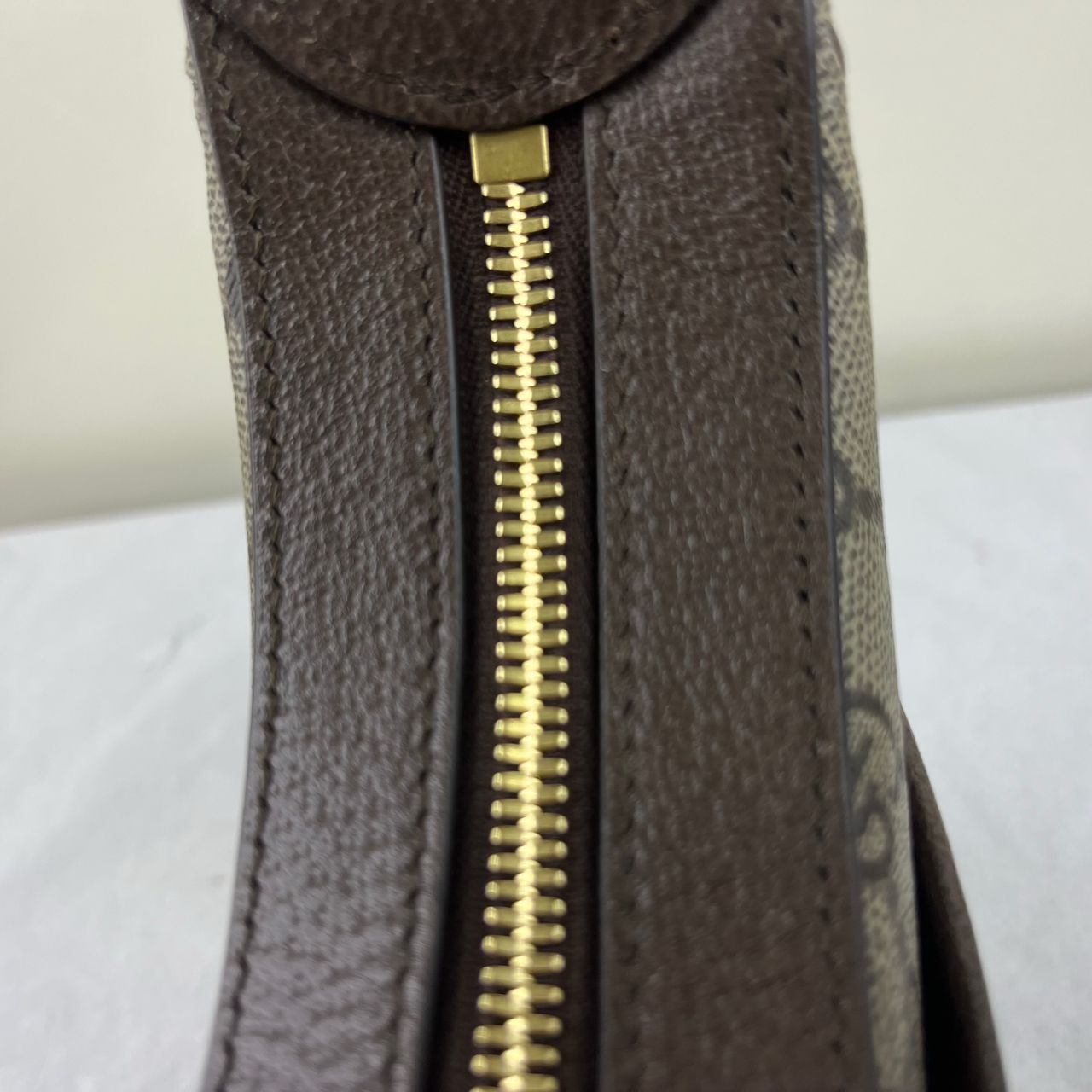 Gucci Ophidia Half Moon Beige and Ebony – H6.3" x L9.5" x W2.4"