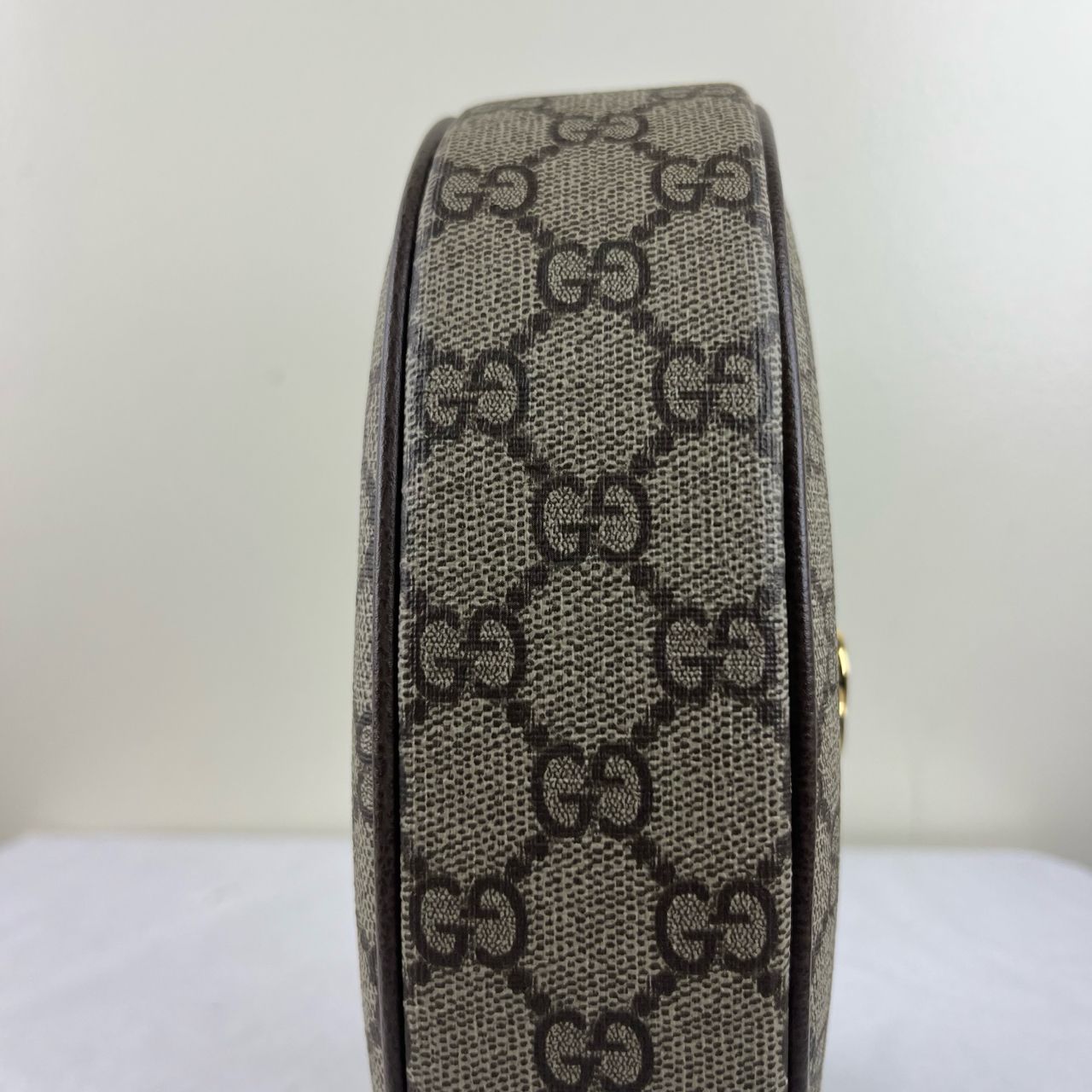 Gucci Ophidia Half Moon Beige and Ebony – H6.3" x L9.5" x W2.4"
