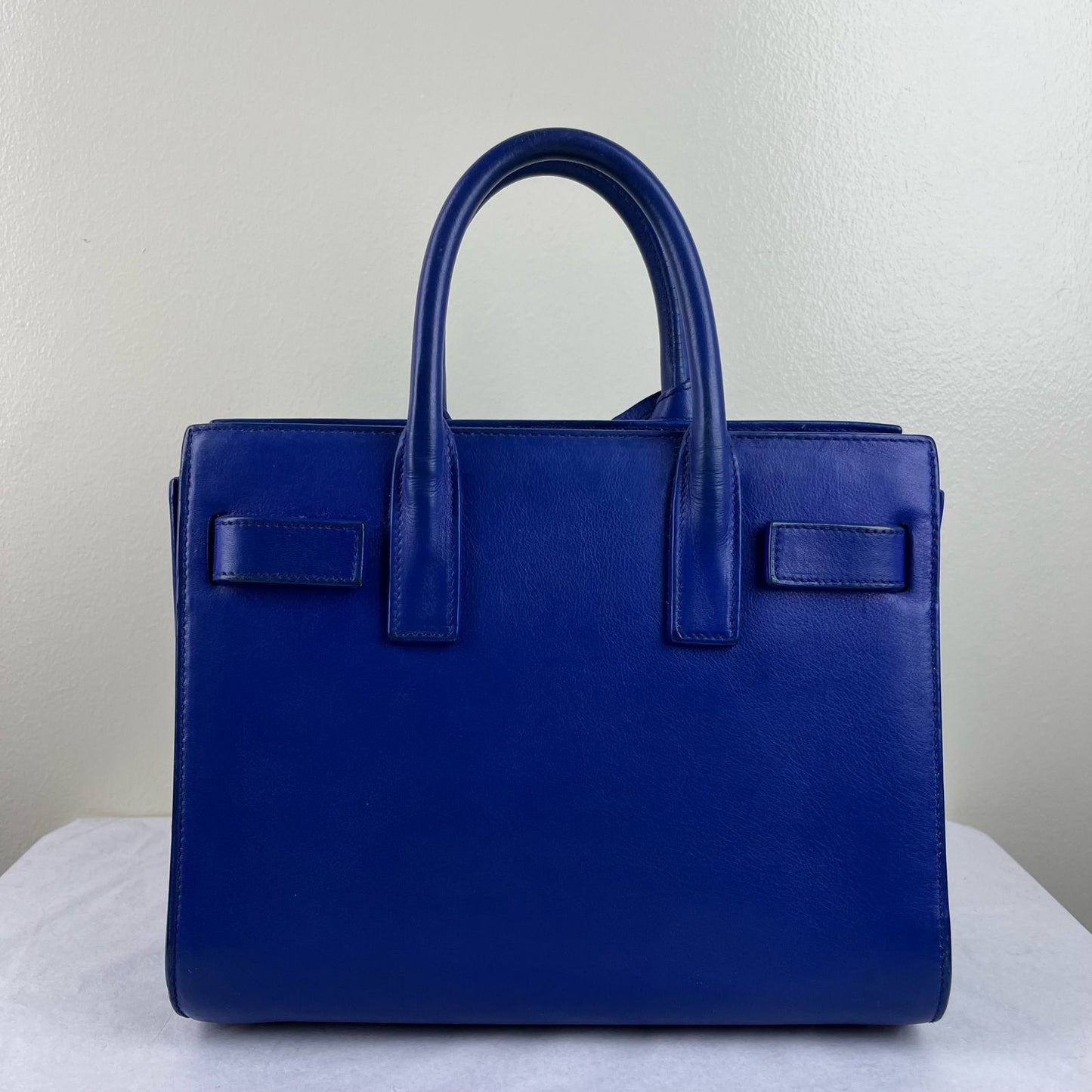 YSL Sac de Jour Blue – H10.5" x L12.5" x W6"