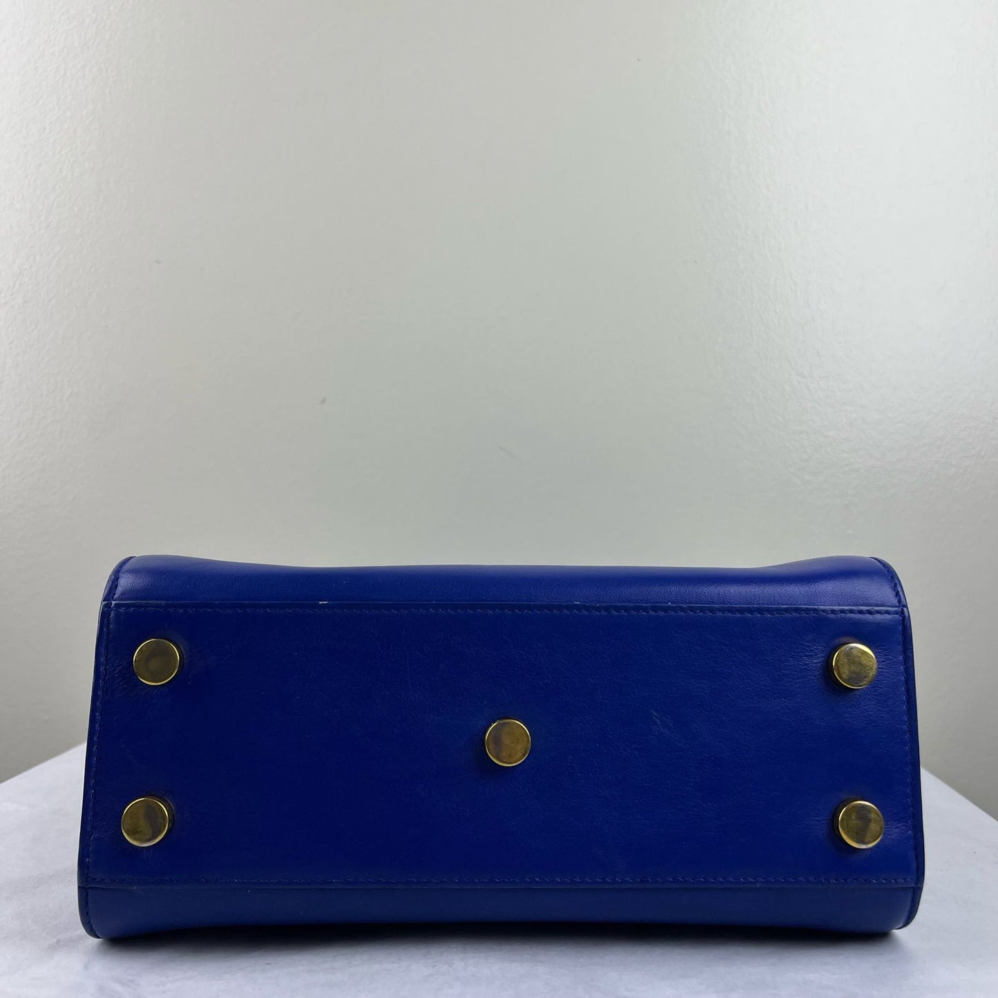 YSL Sac de Jour Blue – H10.5" x L12.5" x W6"
