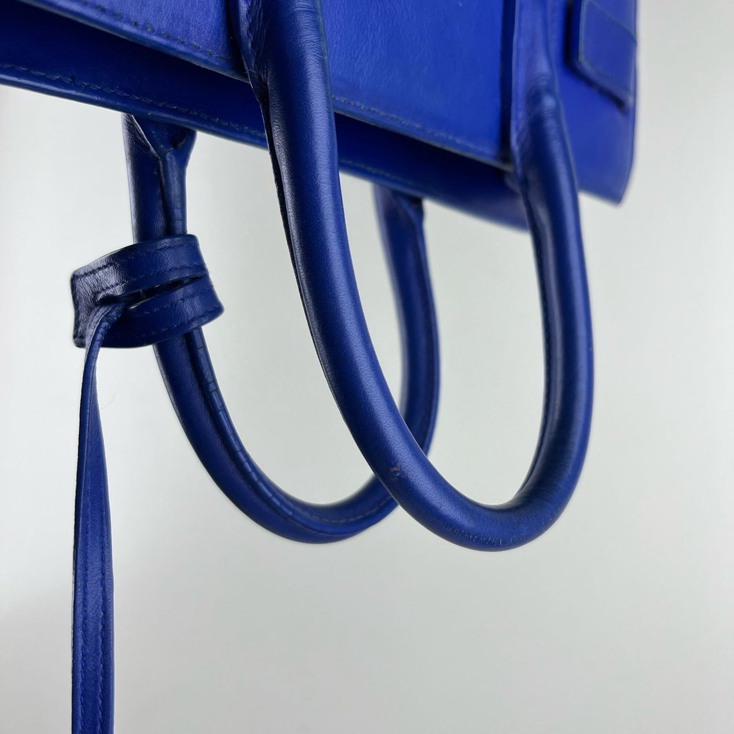 YSL Sac de Jour Blue – H10.5" x L12.5" x W6"