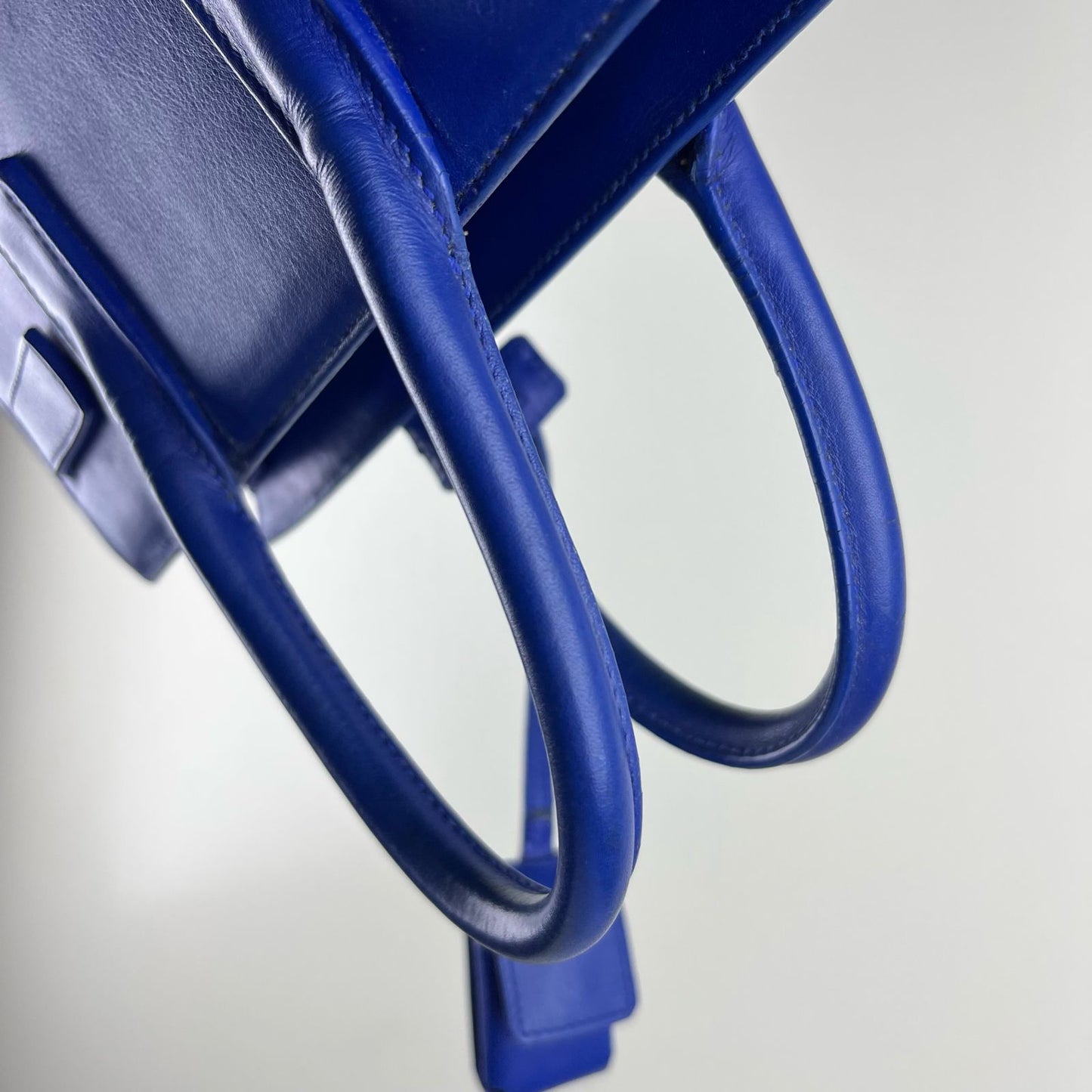 YSL Sac de Jour Blue – H10.5" x L12.5" x W6"