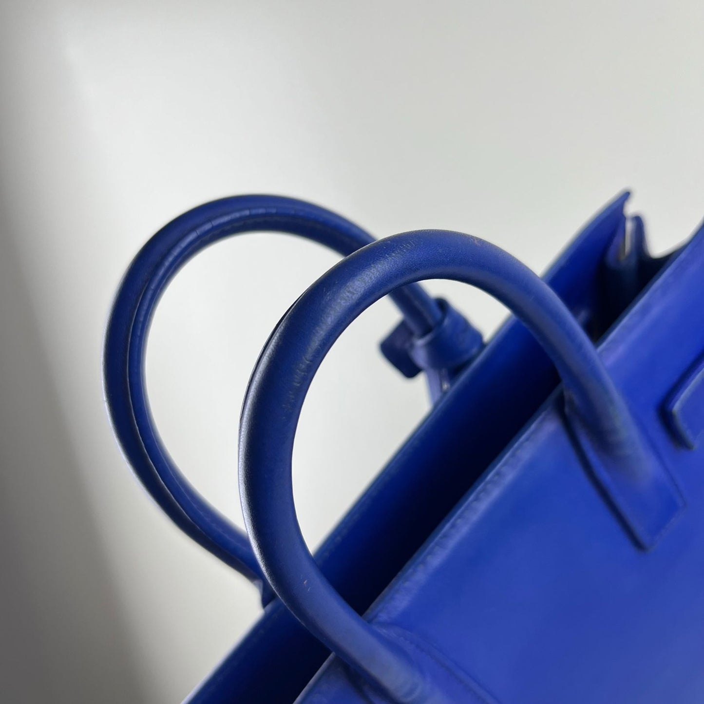 YSL Sac de Jour Blue – H10.5" x L12.5" x W6"